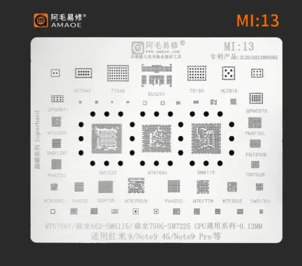 AMAOE STENCIL MI13 for XIAOMI