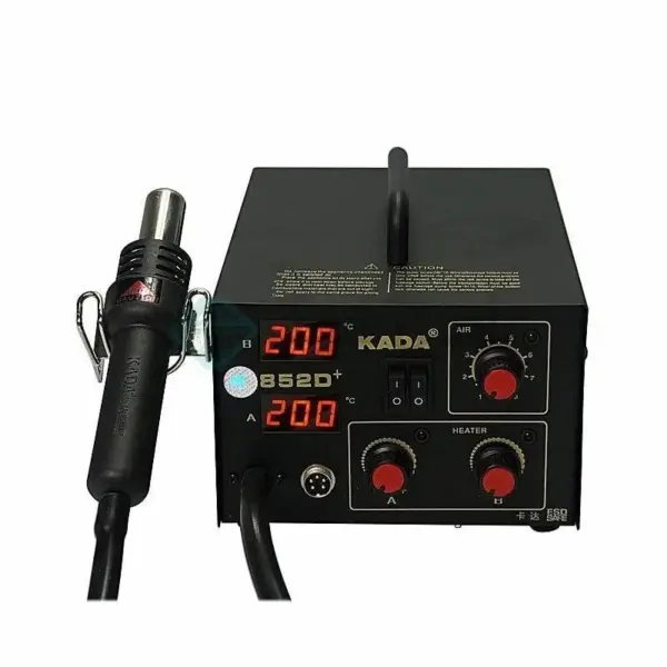 KADA KD852D+ Hot Air Gun with 5 Wires - Image 4