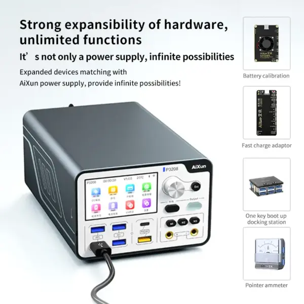 AIXUN P3208 320W Smart Regulated Power Supply 32V/8A One Key Boot Power Box - Image 2