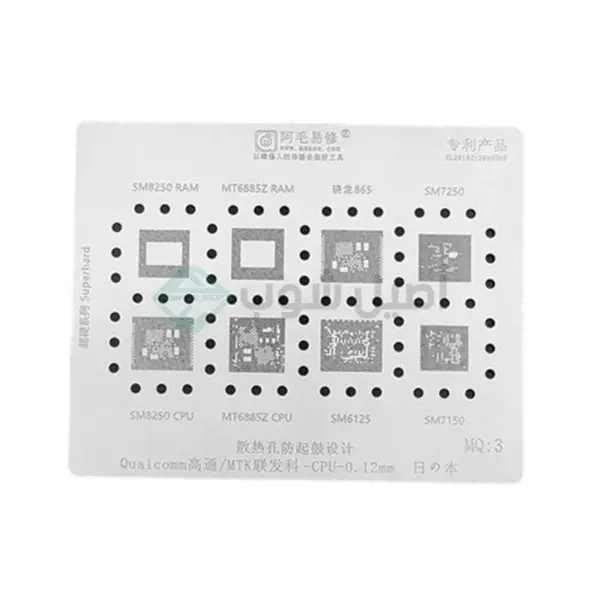 AMAOE STENCIL QUALCOMM/MTK CPU MQ3