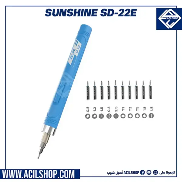 RELIFE SD-22E Precision Wireless Electric Screwdriver Speed Strong Power Quick Disassembly with 10 Screwdriver Heads