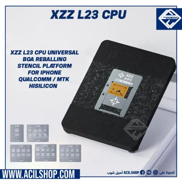 XZZ L23-CPU Universal CPU Reballing Stencil Platform For iPhone A8~A16 /Android Series IC Chipping Planting Tin Template Fixture