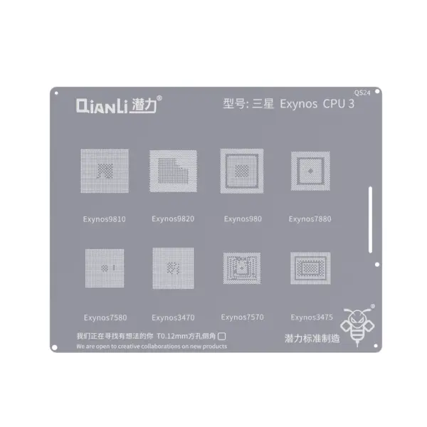 QIANLI QS24 Exynos CPU 3 BGA Stencil