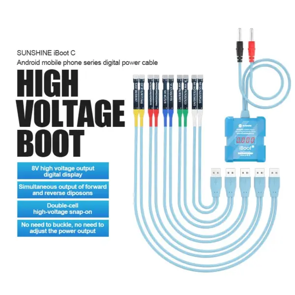 SUNSHINE iBoot C Android Mobile Phone Series Digital Power Cable 8V High Voltage Boot Suitable for various Android Phone Models