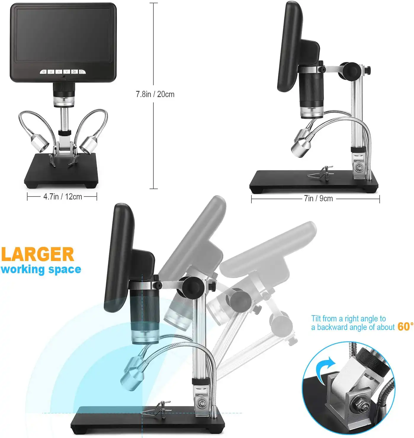 Andonstar AD207 Digital Microscope for Soldering 2MP Sensor