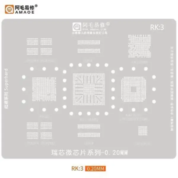 AMAOE STENCIL RK3 for Rockchip