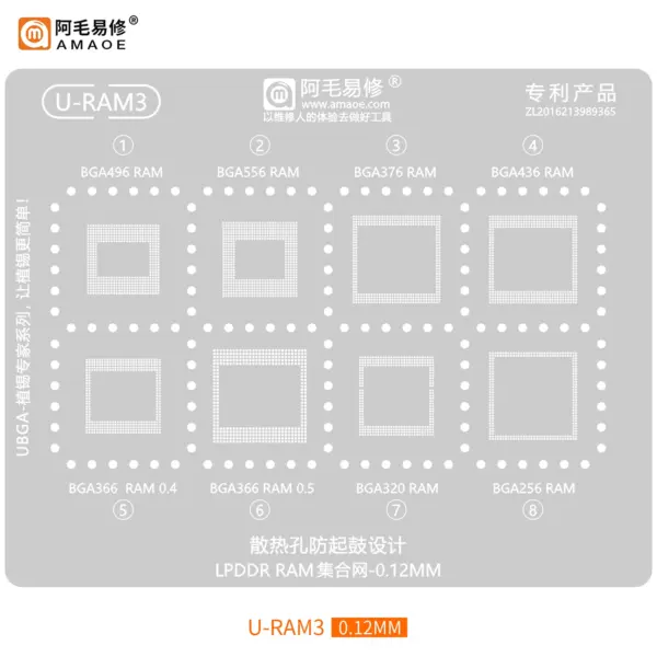 AMAOE STENCIL-U-RAM3