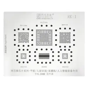AMAOE RK1 BGA Reballing Stencil for Rockchip