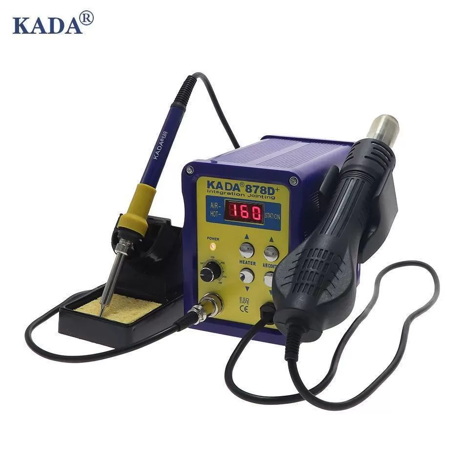 KADA 878D+ Hot Air Gun And Soldering Station 2in1