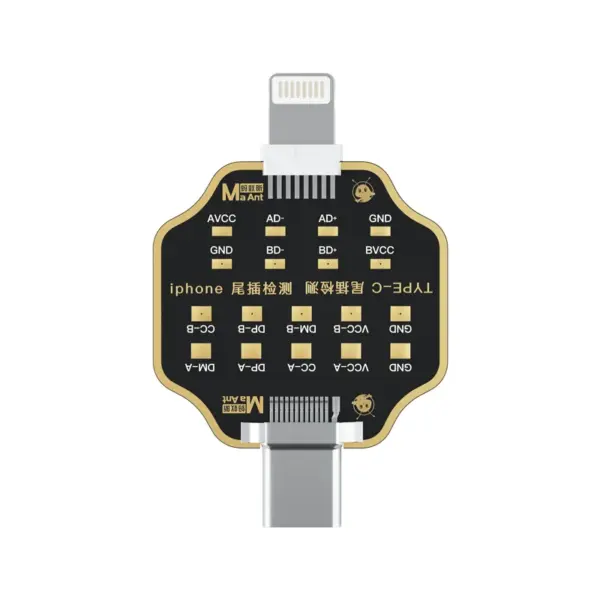 MaAnt Fast Charge Detection Tail-Insert Test Pad/Removable Call-Phone Tail-in Tester/Lighting /Type-C Port