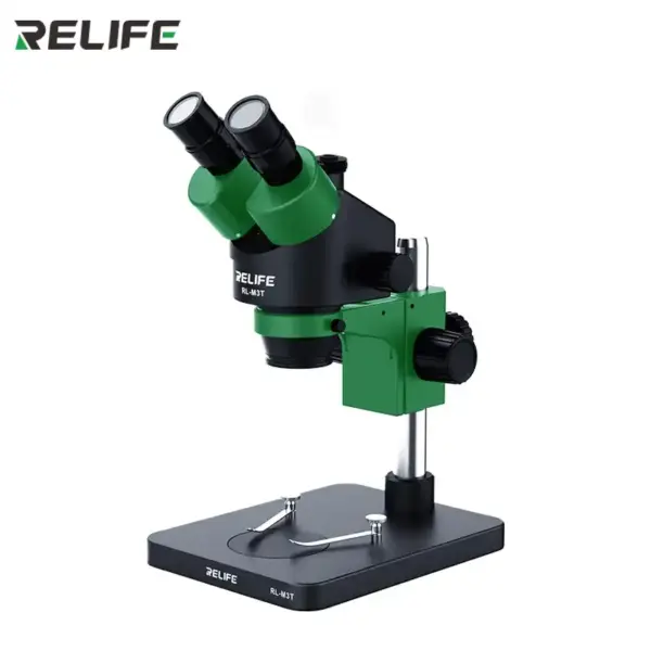 RELIFE M3T-B1 Trinocular Stereo Microscope 7X-45X Zoom with Camera Emplacement