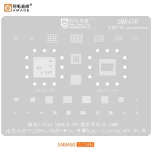 AMAOE SM8450 BGA Reballing Stencil