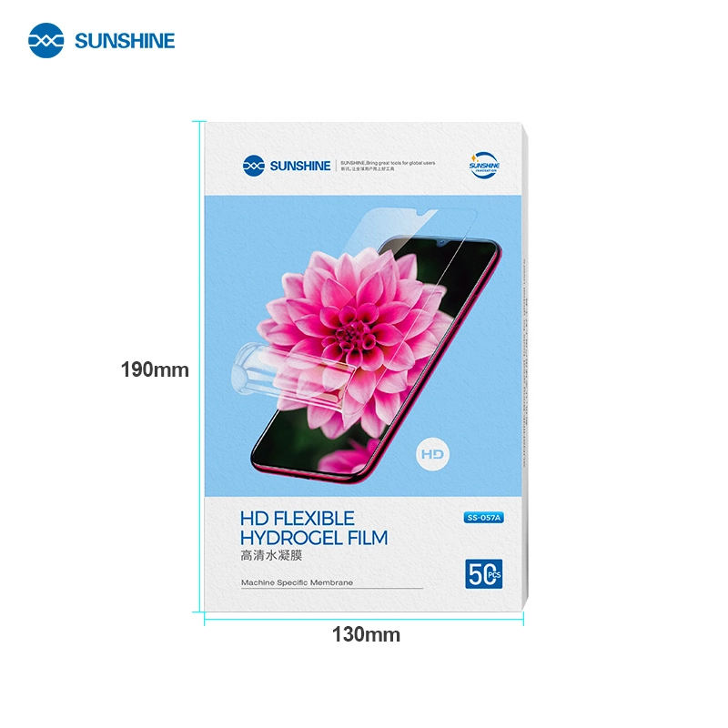SUNSHINE SS-057A HIGH QUALITY HD HYDROGEL FILM 50PCS/BOX - Image 2