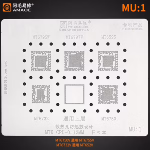 AMAOE MU1 Stencil for MTK CPU  0.12mm