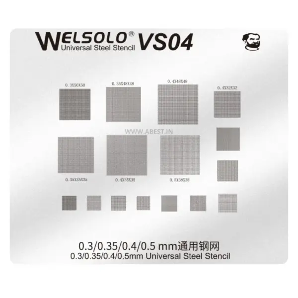 WELSOLO VS04 Universal IC Reballing Stencil