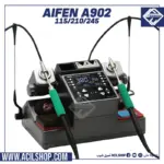 AIFEN A902 Soldering Station Double Station Welding Rework Station Compatible with 115 210 245 Handle For BGA PCB Repair Tools