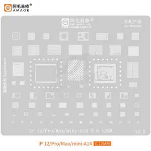 AMAOE A14 BGA Reballing Stencil for iPhone 12 Series