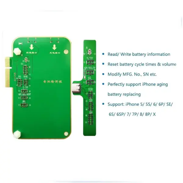 JCID Bat 2 iPhone Battery Information Detection Tool for Pro1000SFor iPhone 5 to X