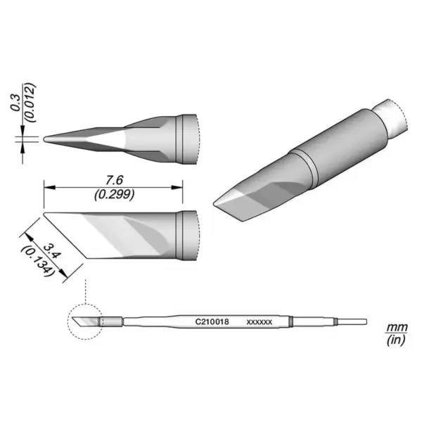 JBC C210018 K Original Soldering Iron Tip - Image 2