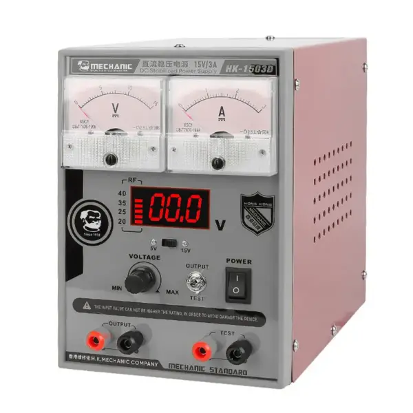 MECHANIC HK-1503D 15V 3A DC Regulated Power Supply