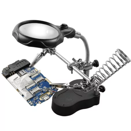 MG16126-A PCB Magnifier and soldering iron stand
