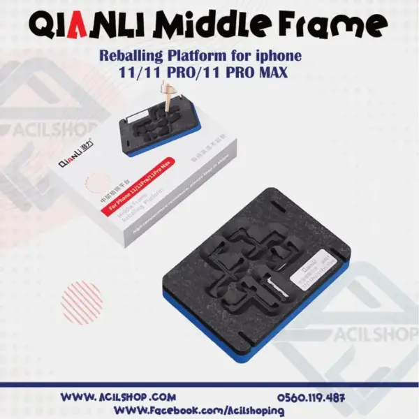 QIANLI 3in1 Middle Frame Reballing Platform for iPhone 11 Series