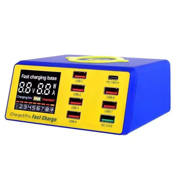 MECHANIC iCharge 8 Pro 8USB smart charge QC 3.0 Wireless charge