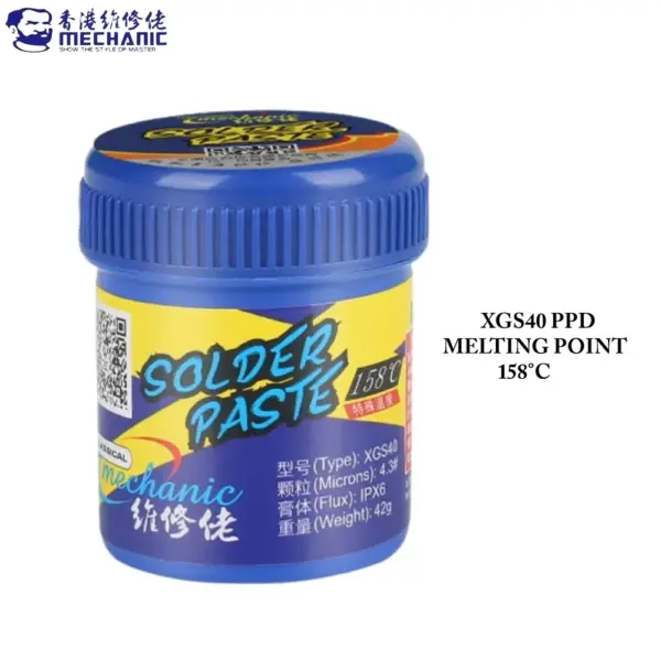 MECHANIC XGS40 158° 42g Lead-Free BGA Solder Paste