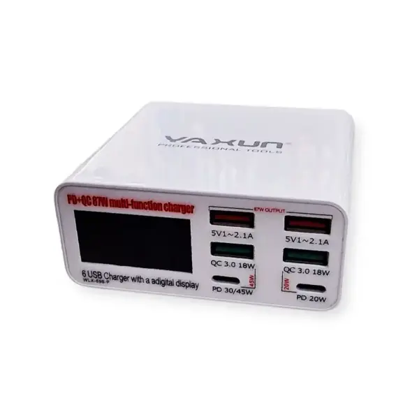 YAXUN 896P 86 Watts 6 USB Ports Quick Charge 3.0 Smart USB Charger HUB - Image 3