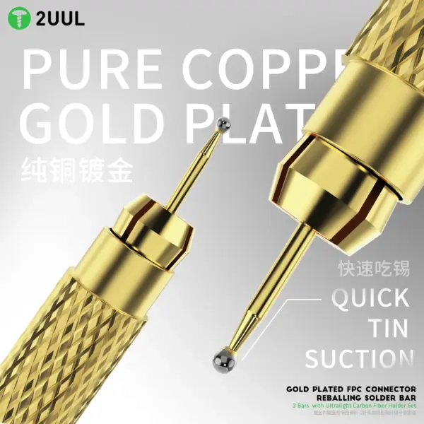 2UUL SC98 GOLD PLATED FPC CONNECTOR REBALLING SOLDER BAR - Image 2