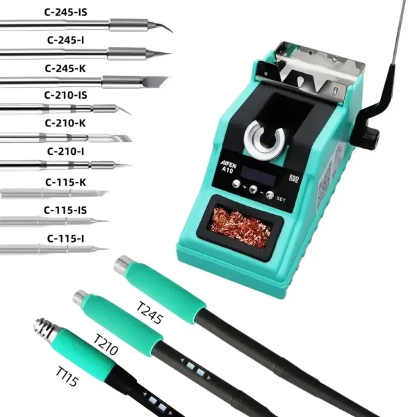 AIFEN A10 ALL-IN-ONE SOLDERING STATION COMPATIBLE FOR T210 / T245 / T115 HANDLE - Image 6