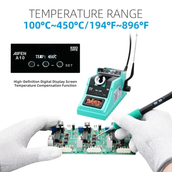 AIFEN A10 ALL-IN-ONE SOLDERING STATION COMPATIBLE FOR T210 / T245 / T115 HANDLE - Image 2