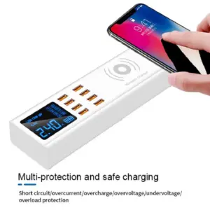 SUNSHINE SS-309WD SMART MULTI-PORT USB + WIRELESS CHARGING - Image 3