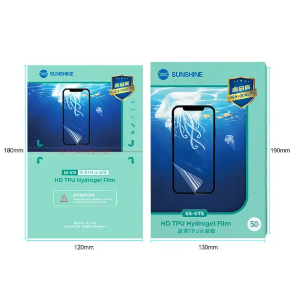 SUNSHINE SS-075 HIGH QUALITY HD TPU HYDROGEL FILM 50PCS/BOX - Image 4