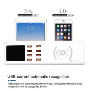 SUNSHINE SS-309WD SMART MULTI-PORT USB + WIRELESS CHARGING - Image 4