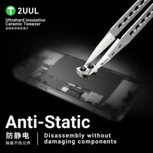 2UUL TW31 Ultrahard insulative Ceramic Tweezer for Precise Phone Board Repair - Image 6