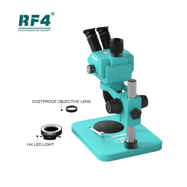 RF4 RF6565R 6.5-65X Synchronous Zoom Trinocular Stereo Microscope - Image 3