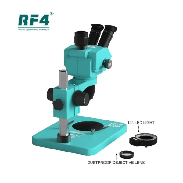 RF4 RF6565R 6.5-65X Synchronous Zoom Trinocular Stereo Microscope - Image 5