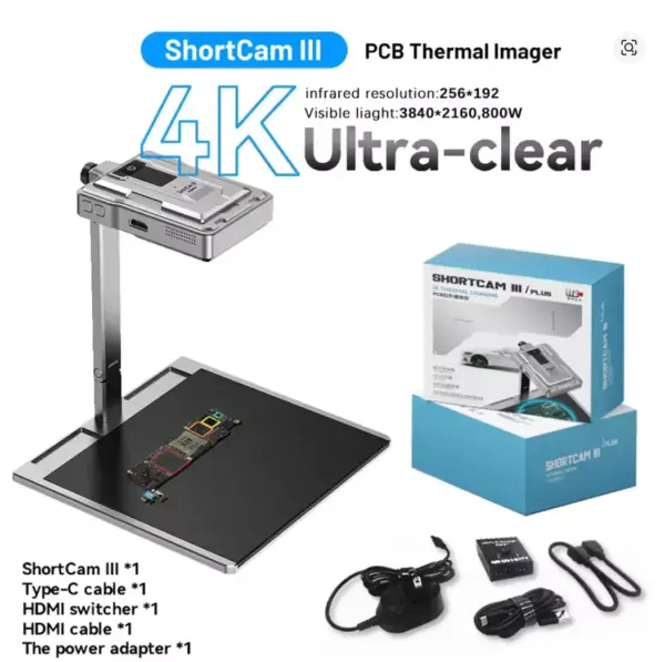 ShortCam III Infrared Thermal Imaging Camera PCB Fault Diagnosis Instrument Mobile Phone Motherboard Short Circuit Detector