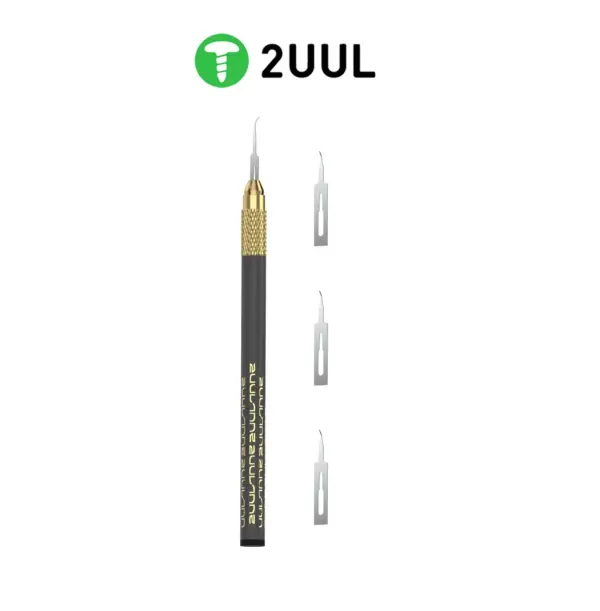 2UUL DA12 MicroFix Hook for Phone PCB Underfill Clean 3 Blades with Ultralight Carbon Fiber Holder Set