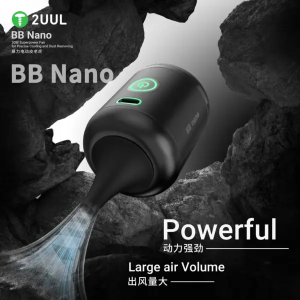 2UUL DA90 BB nano 30W Superpower Fan for Precise Cooling & Dust Reoving - Image 2