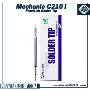 MECHANIC Original Precision Soldering Iron Tip C210 TI  Heating Up in 1s Pointed Tip Elbow Blade Soldering Iron Core