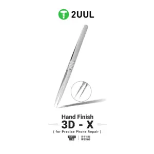 2UUL TW02 Hand Finish 3D-X Ornate-Patterned Tweezer for Phone Repair