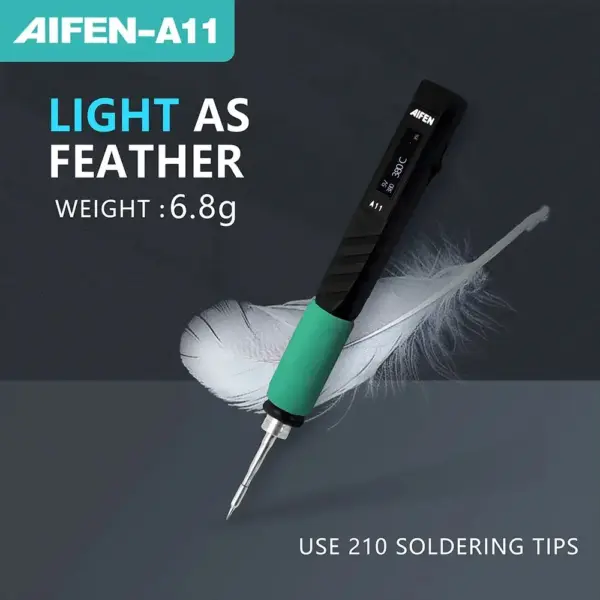 AIFEN A11 USB Soldering Station Charging Soldering Iron Portable For Cell-Phone Repair Welding Tools Compatible C210 Handle - Image 2