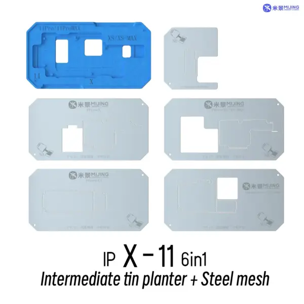 MiJing Z20 Pro 25in1 Magnetic Stencil Platform For iPhone X-16 PRO MAX Motherboard Middle Layer Reballing Soldering Tool Kit - Image 14