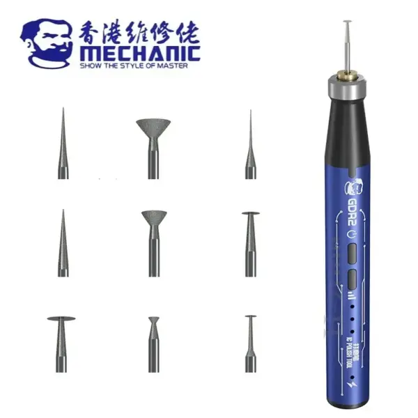 MECHANIC GDR2 Multifunctional Polishing Pen for Mobile Phone Repair Electric IC Chip CPU Drilling Cutting Engraving Polisher - Image 2