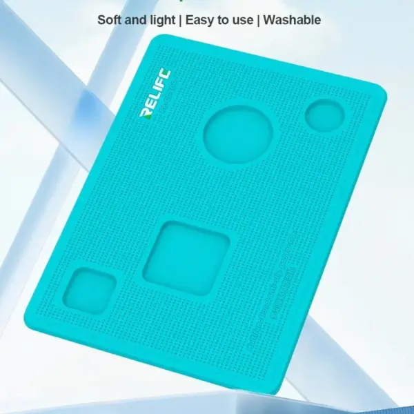 RELIFE RL-004DP Professional Film Silicone Pad Multi-Function Anti-Skid Mat For Repair Mobile Phone Flat Panel Repair Work Mat - Image 4