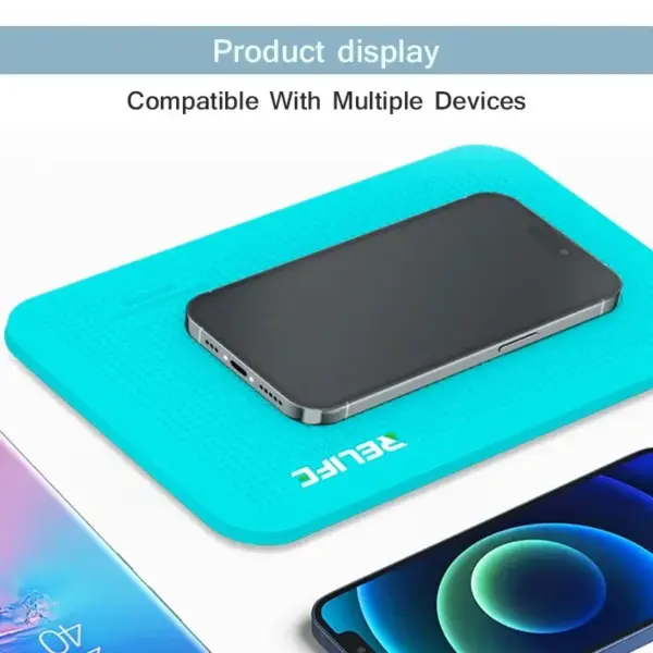 RELIFE RL-004DM Special Film Professional Anti-slip Silicone Pad with Camera Protection Area for Mobile Phone Repair - Image 3