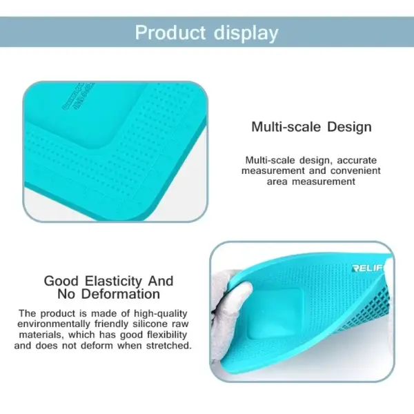 RELIFE RL-004DM Special Film Professional Anti-slip Silicone Pad with Camera Protection Area for Mobile Phone Repair - Image 4