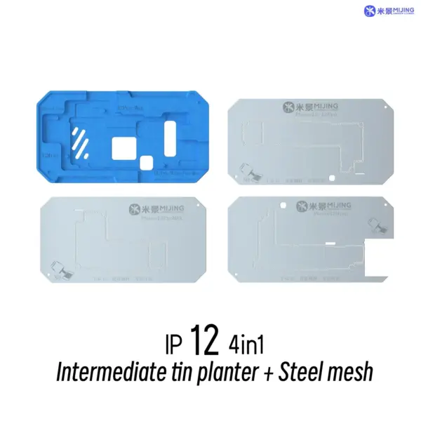 MiJing Z20 Pro 25in1 Magnetic Stencil Platform For iPhone X-16 PRO MAX Motherboard Middle Layer Reballing Soldering Tool Kit - Image 9